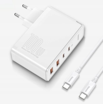 Сетевое зарядное устройство Baseus GaN2 2xUSB 2xUSB-C 100 Вт
