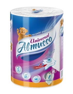 Almusso Universal Ręcznik Papierowy 2 Warstwowy Chłonny 1 Rolka