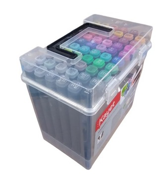 ПЕРМАНЕНТНЫЕ ДВУСТОРОННИЕ МАРКЕРЫ KAYET 60 ЦВЕТОВ