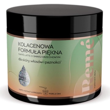 Reme Kolagenowa formuła piękna kawa Caffe latte orzech skóra włosy 150g