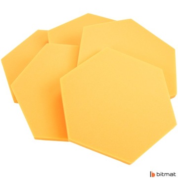 АКУСТИЧЕСКАЯ ПАНЕЛЬ ДЛЯ ДОМАШНЕЙ АУДИО СТУДИИ HEXAGON 3CM сотовая акустика