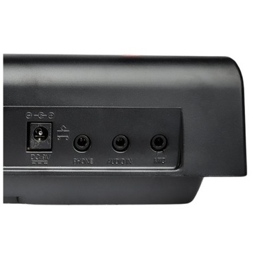 DUŻY KEYBOARD PIANINO ORGANY PODŚWIETLANE KLAWISZE LED DO NAUKI + STATYW