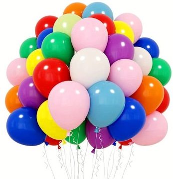 Balony lateksowe 100szt mix kolorów 10 cali 25cm