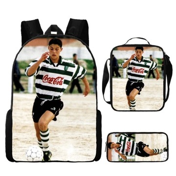CR7 Football Star Travel Рюкзак Рюкзак для обеда Набор пеналов для
