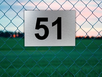 NUMER NA DOM Tabliczka adresowa | 30x20cm | Zestaw Montażowy Personalizacja