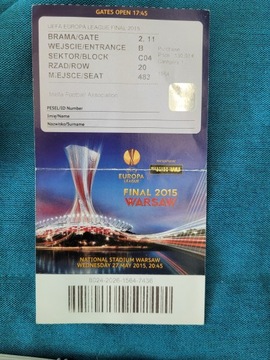 bilet FC Sevilla - FK Dnipro finał LE 2015
