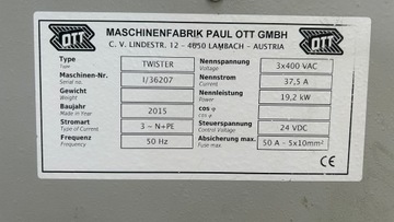 Кромкооблицовочный станок Ott Twister, 2015 г.