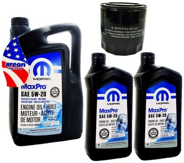 MOPAR 5W20 7L + FILTR 4892339AA DODGE RAM JEEP