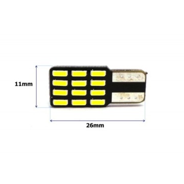 T10 Светодиодная лампа W5W 12V CANBUS 280lm белая внутренняя