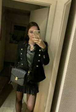 A889 ПИДЖАК ZARA ПАЛЬТО КУРТКА - S