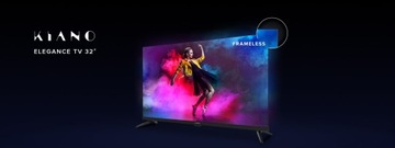 KIANO Smart TV 32'' LED HD МЕТАЛЛИЧЕСКИЙ БЕЗРАМОЧНЫЙ ТЕЛЕВИЗОР