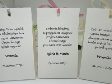 WA18B Благодарственное письмо + открытка на крещение КРЕЩЕНИЕ