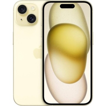 Telefon komórkowy Apple iPhone 15 128 GB Żółty (MTP23SX/A)