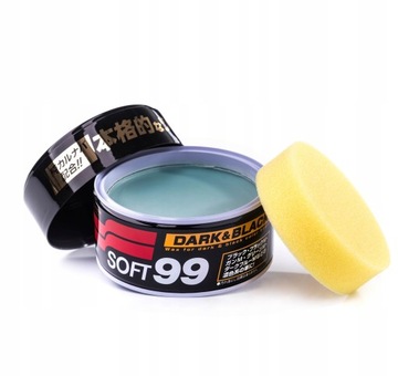 Wosk Samochodowy Dark & Black Wax IPA Aplikator Mikrofibra Zestaw SOFT99