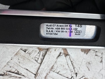 A6 C7 KOMBI STŘEŠNÍ NOSIČ STŘEŠNÍ CHROM 4G9860021A 4G9860022A