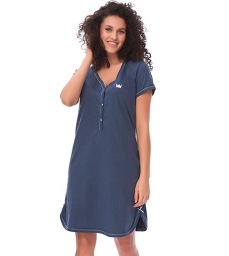 Koszula nocna Doctor Nap TCB.9505 DEEP BLUE S