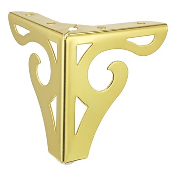 Ножки для шкафа, дивана, мебели, металл, золото, 12см