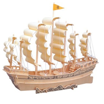PUZZLE 3D DREWNIANE Żaglowiec dynastii Ming