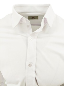 МУЖСКАЯ ПРОСТАЯ БЕЛАЯ ФОРМАЛЬНАЯ РУБАШКА 4045 XXL 2XL 45/46
