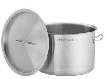 GARNEK ZE STALI NIERDZEWNEJ 17L Z POKRYWĄ INDUKCJA PRESTONA