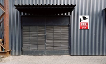 Табличка ОБЪЕКТ НАБЛЮДАЕТСЯ 24/7 30х20 ПВХ 1мм ПЛАСТИНА ДЛЯ НАБЛЮДЕНИЯ