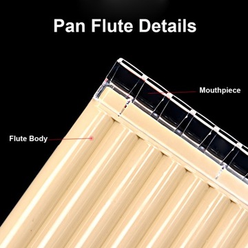 18 трубок Pan Flute Трубки Pan Flute с ключом C Pan Pipes с