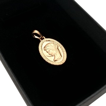 ЗОЛОТОЙ КУЛОН БОЖИЕЙ МАТЕРИ, 18 КАРАТ, ГАРАНТИЯ