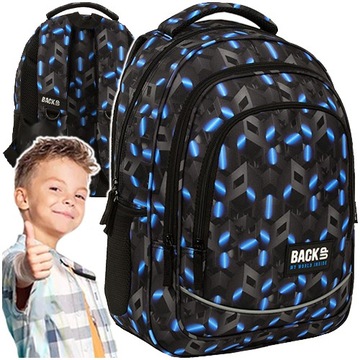 PLECAK SZKOLNY MŁODZIEŻOWY DERFORM BACKUP ABSTRAKCJA GEOMETRIA 3D