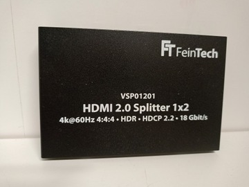 FeinTech VSP01201 Разветвитель HDMI 2.0 1 на 2 Ultra HD 4K 60 Гц