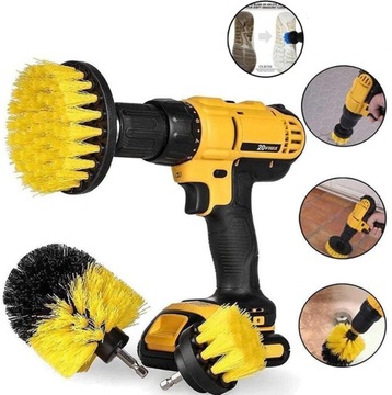 5 штук для чистки, мытья обивки, щетки для дрели по кафелю и полу.