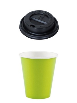 Kubek pap. 250 ml KIWI+ wieczko FI80 100 szt.