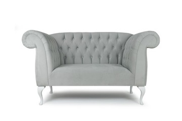 Sofa Szezlong Chesterfield pikowanależanka kanapa