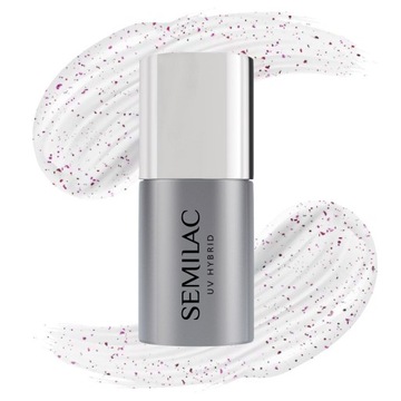 SEMILAC TOP NA LAKIER HYBRYDOWY ROSE FLAKES T14