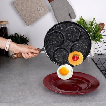PATELNIA do smażenia JAJEK Racuchów , Pancakes Placków 24cm INDUKCJA