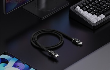 КАБЕЛЬ BASEUS КАБЕЛЬ ВИДЕО-ДИСПЛЕЯ UHD 8K 60 Гц 4K 122 Гц ВИДЕО-ПЛЕТЕКА 5 м