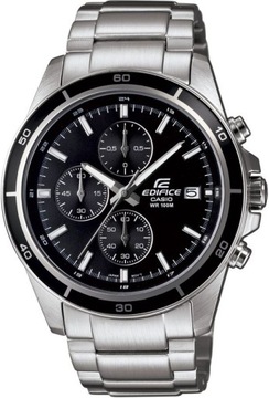 ZEGAREK MĘSKI CASIO EFR-526D-1AVUEF STALOWY EDIFICE CHRONO DATA WR100 +BOX