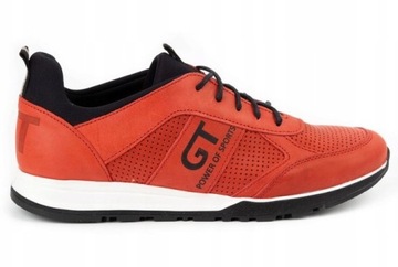 Polbut buty męskie skórzane polskie casual 2111P czerwone 41