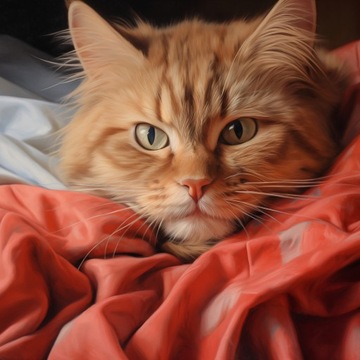 Plakat 40x40cm Mruczący Spokój