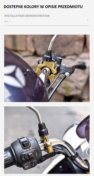 ЗАЖИМ ГАЛОГЕННЫЙ МОТОЦИКЛОВЫЙ КРОНШТЕЙН ДЛЯ РУЛЯ GMOL 25-30 ММ