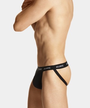 Atlantic Slipy otvorené jockstrap 1571 čierne M