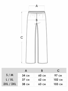 Spodnie damskie letnie długie proste 2-3XL YOCLUB