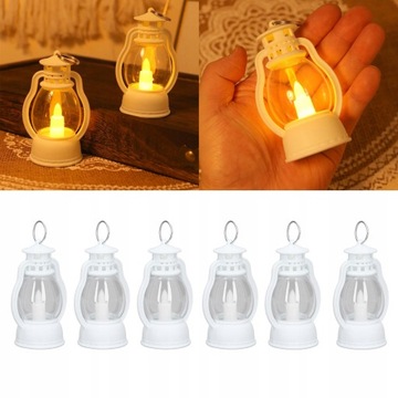 6SZT LAMPA LATARNIA LATARENKA LAMPION LED 9x6cm
