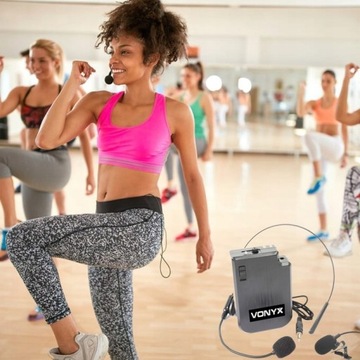 ГАРНИТУРА UHF 2X МИКРОФОН + ПЕРЕДАТЧИК