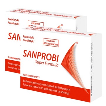 Sanprobi Super Formula prebiotyki + probiotyki 40 kapsułek