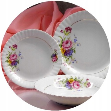 096 SERWIS OBIADOWY 6/18E IWONA CHODZIEŻ PORCELANA