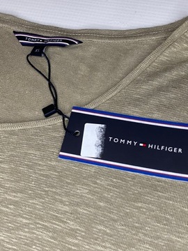 Tommy Hilfiger koszulka damska t-shirt khaki r. XS