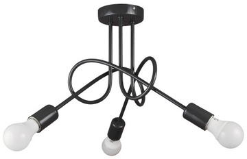 LAMPA DZIECIĘCA POMARAŃCZOWA WISZĄCA SUFITOWA ŻYRANDOL LOFT EDISON LED