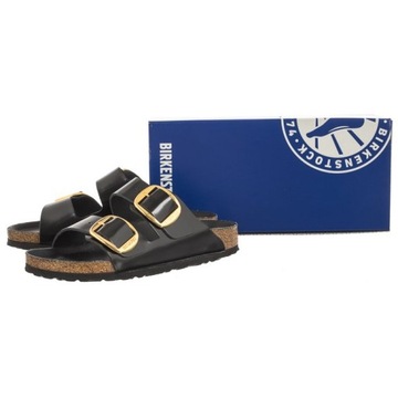 Buty Klapki Birkenstock Arizona Big Buckle High-Shine Black 1021476