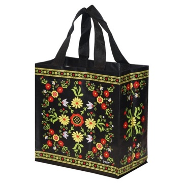 FRASPO TORBA UNIWERSALNA NA ZAKUPY SIATKA 10L MINI WZÓR FOLK