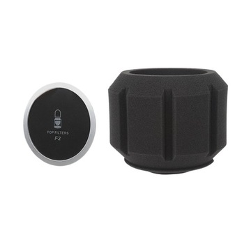 F2 Ekran mikrofonu Filtr akustyczny Czarny